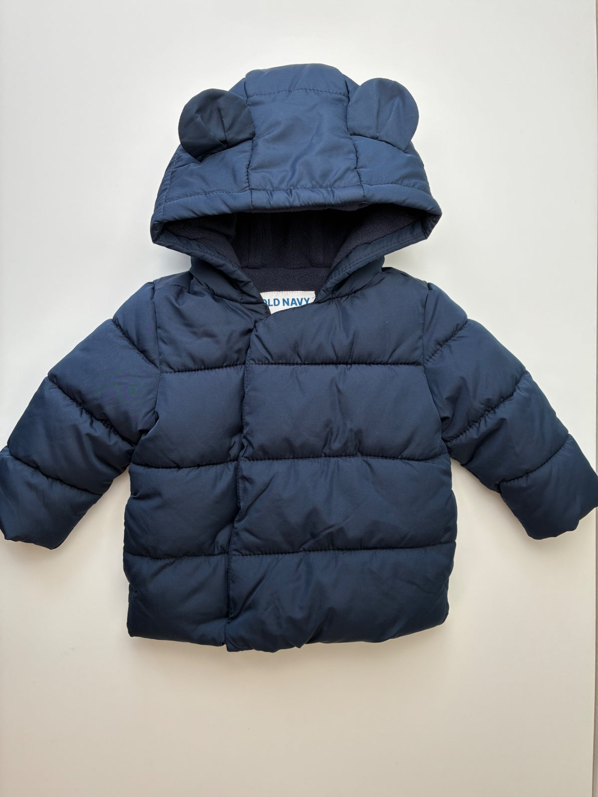 Old Navy Coat - Navy Blue Puffer w/ Ears | size 12 - 18 Months