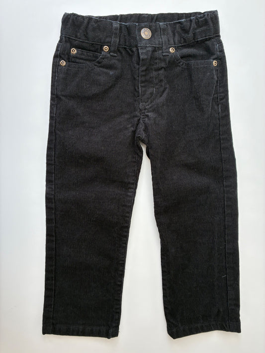 Janie and Jack Pants - Black Corduroy | size 3T