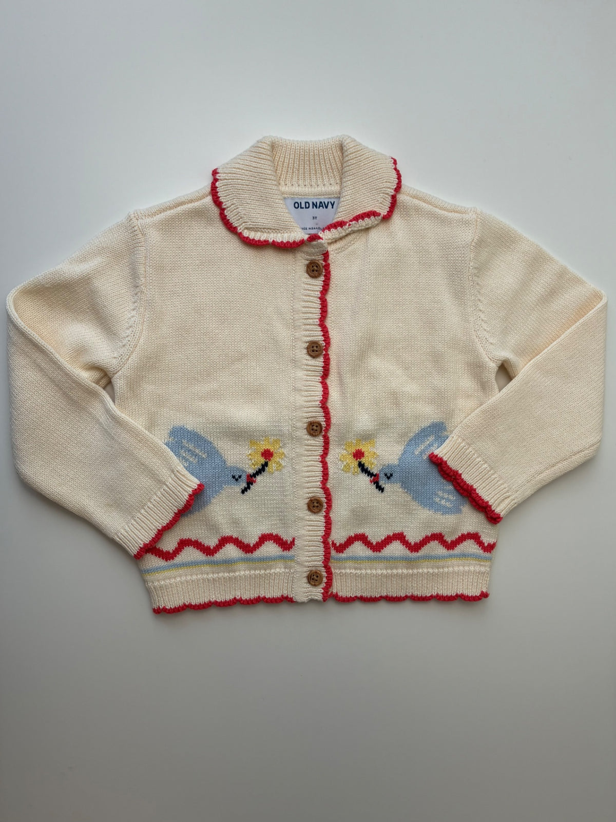 Old Navy Sweater - Cream Dove Cardigan | size 3T
