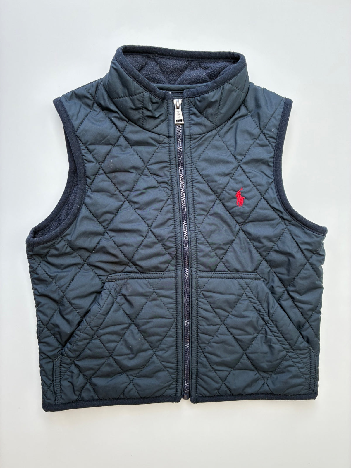 Polo Ralph Lauren Vest - Navy Blue Fleece Lined Quilted | size 3T