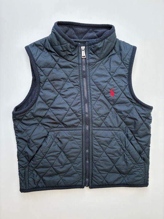 Polo Ralph Lauren Vest - Navy Blue Fleece Lined Quilted | size 3T