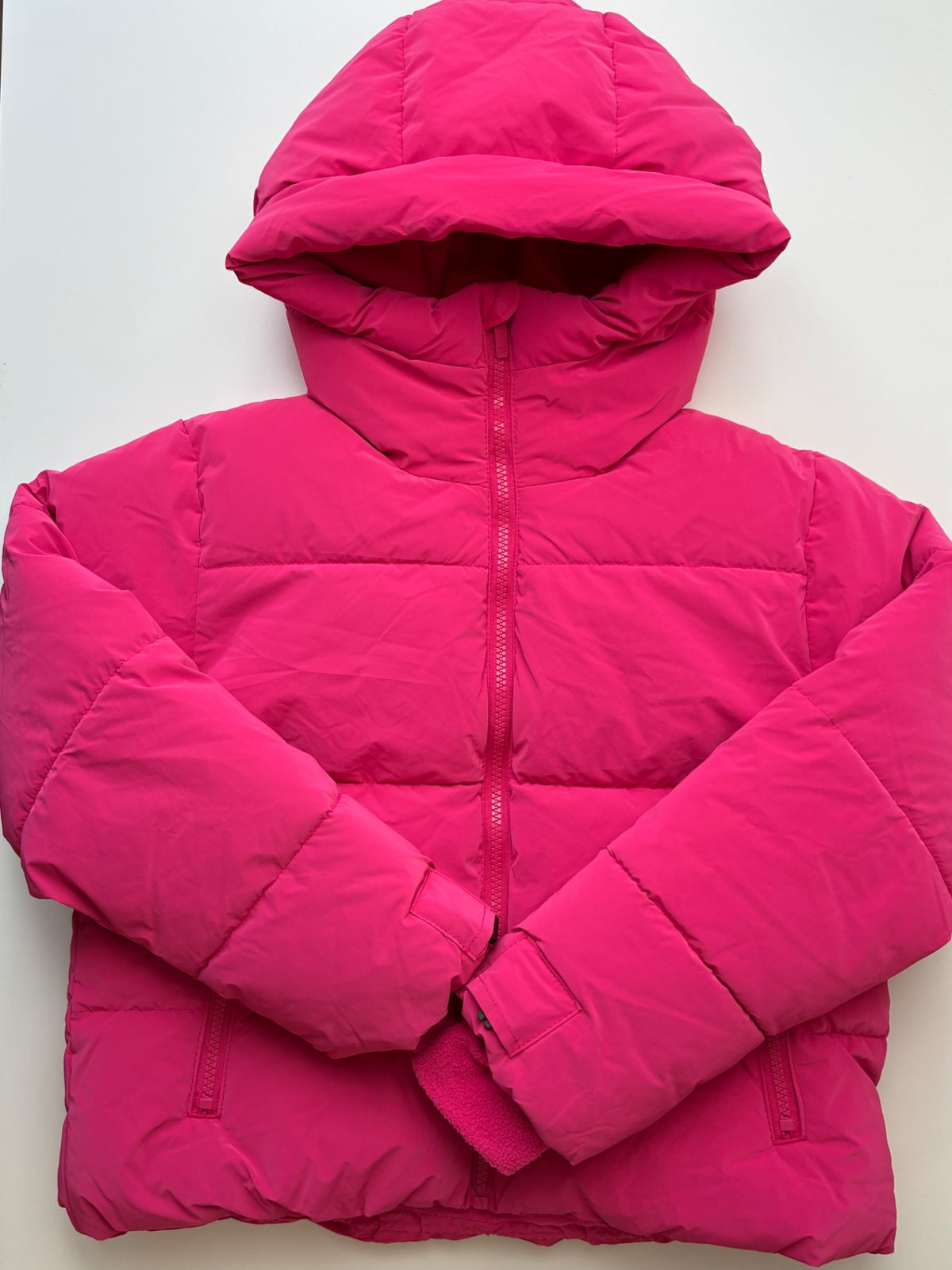 All in Motion Coat - Pink Fleece Lined Puffer | size 8