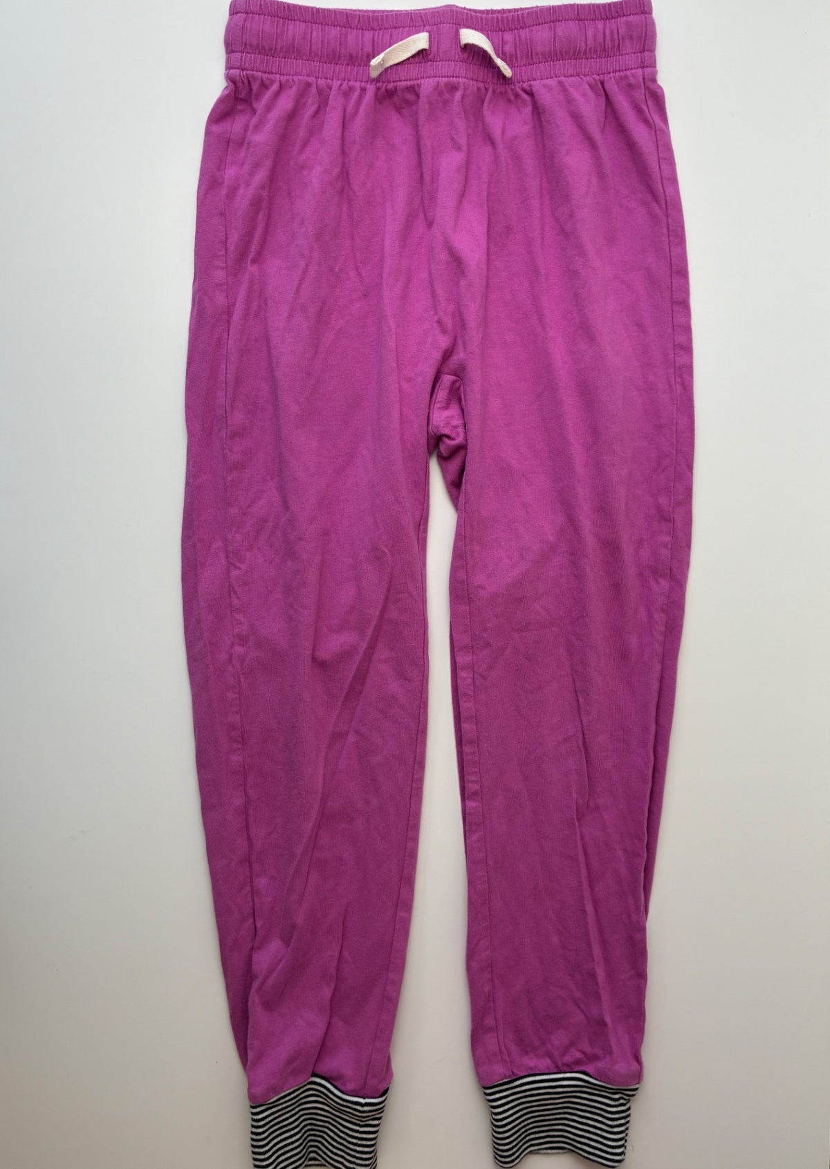 Tea Sweatpants - Purple 100% Cotton Jogger | size 8