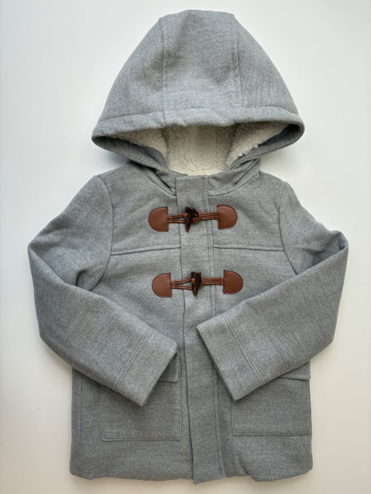 Max Studio Coat/Jacket - Gray Wood Toggle Overcoat | size 4T