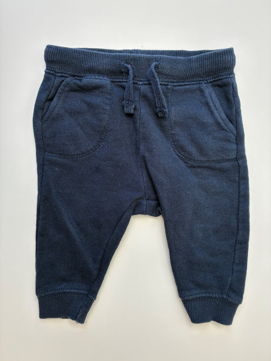 Zara Sweatpants - Navy Blue 100% Cotton Jogger | size 6 - 9 Months