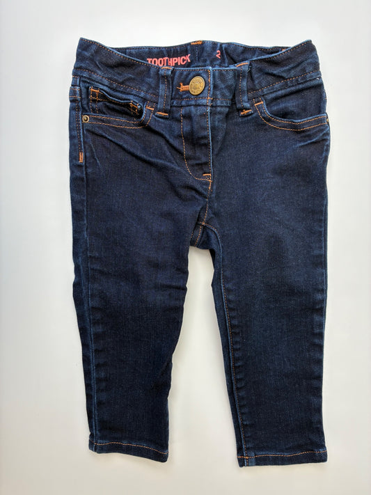 Crewcuts Jeans - Blue Toothpick Stretch | size 2T