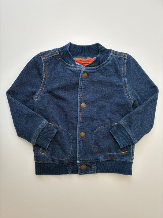 Joe Fresh Jacket - Blue Faux Denim | size 18 - 24 Months