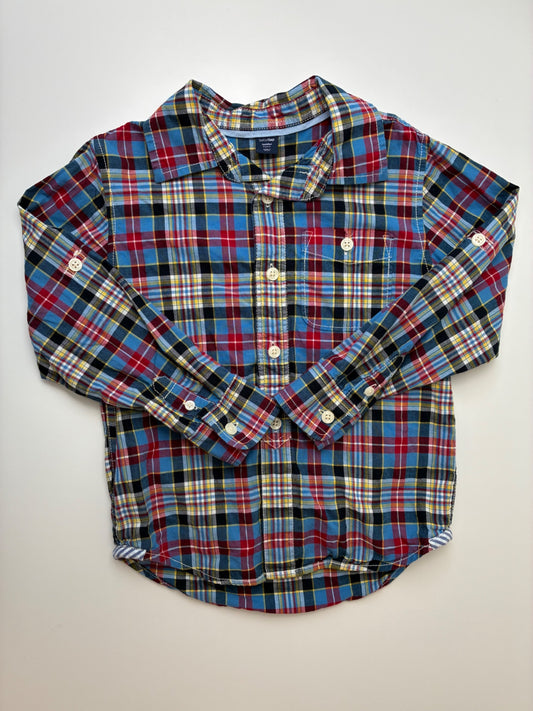 Baby Gap Shirt - Multicolor Plaid Button Up | size 5T