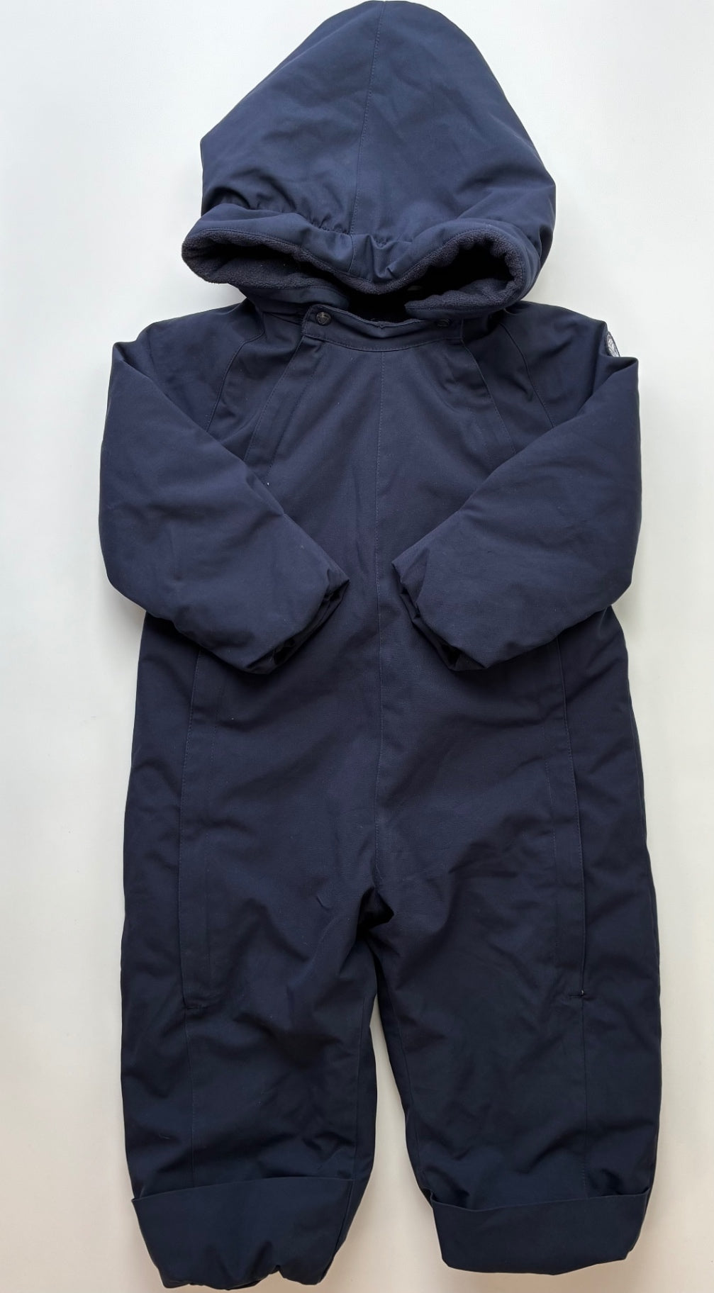Petit Bateau Snow Pants & Suits - Navy Blue Fleece Lined Snowsuit | size 3T/4T