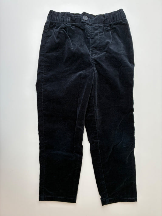 Zara Pants - Navy Blue Velvet Trousers | size 5T