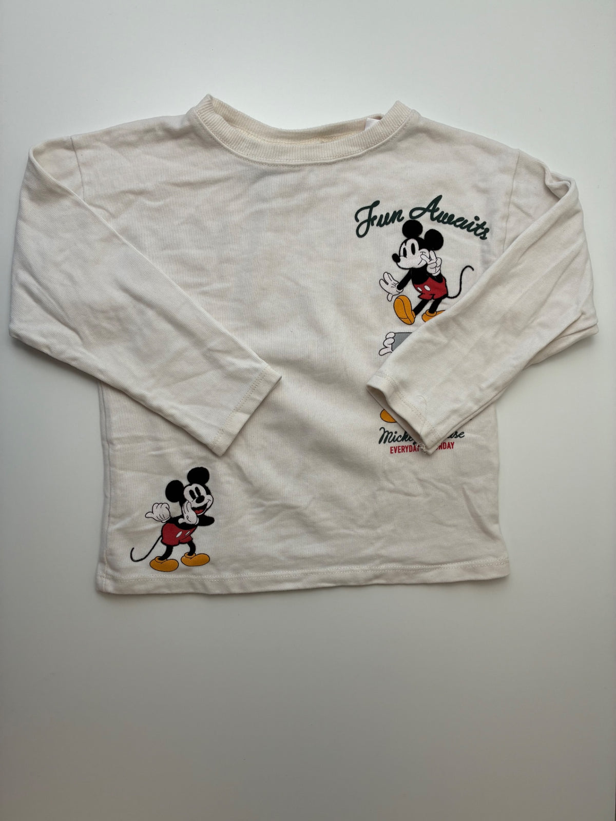 Zara Shirt - Cream Mickey Mouse 'Fun Awaits' | size 5T