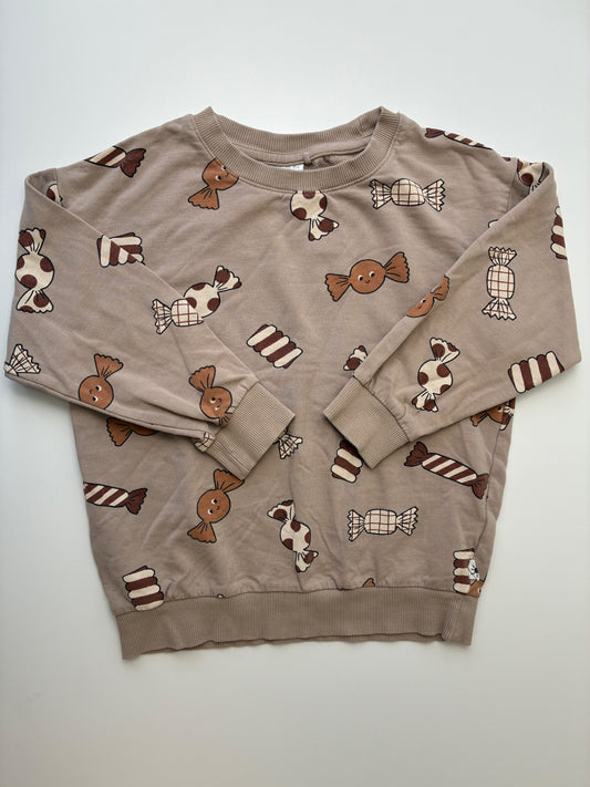 Lindex Sweatshirt - Brown Candy Crewneck | size 5T/6