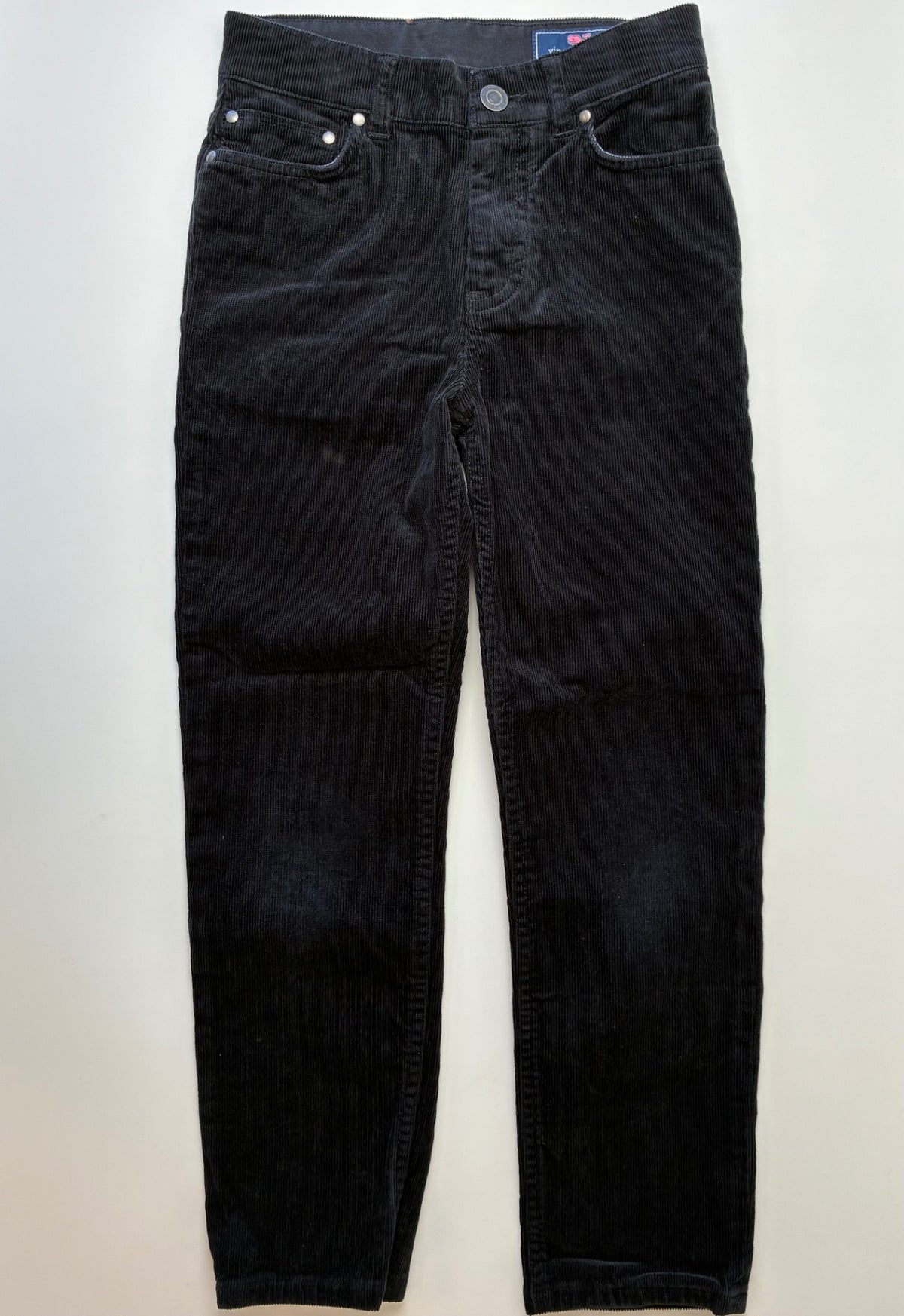 Vineyard Vines Pants - Black Stretch Terry Cord 5-Pocket | size 8