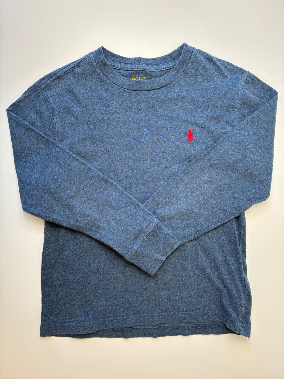 Polo Ralph Lauren Long Sleeve T-Shirt - Blue 100% Cotton | size 8