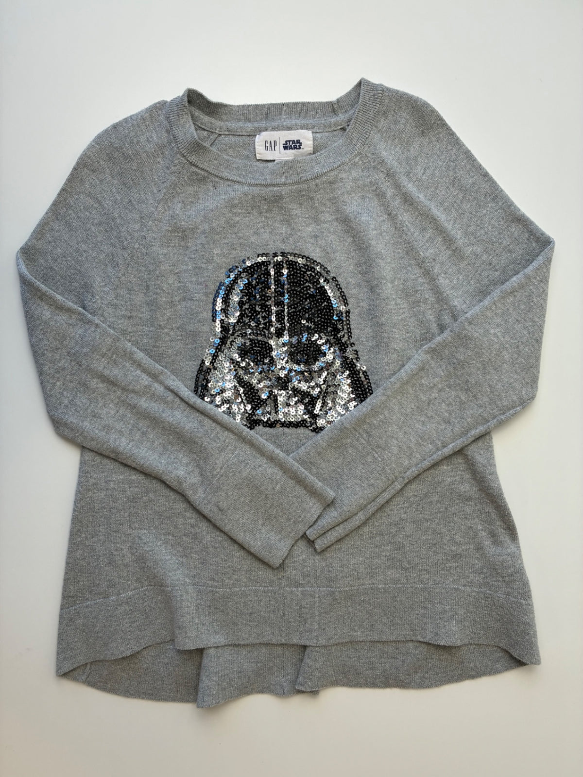 Gap Sweater - Gray Sequin Darth Vader | size 6/7
