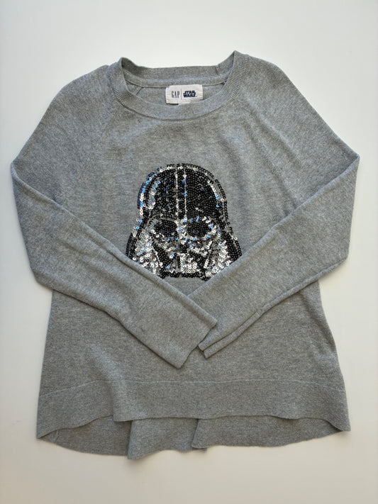 Gap Sweater - Gray Sequin Darth Vader | size 6/7