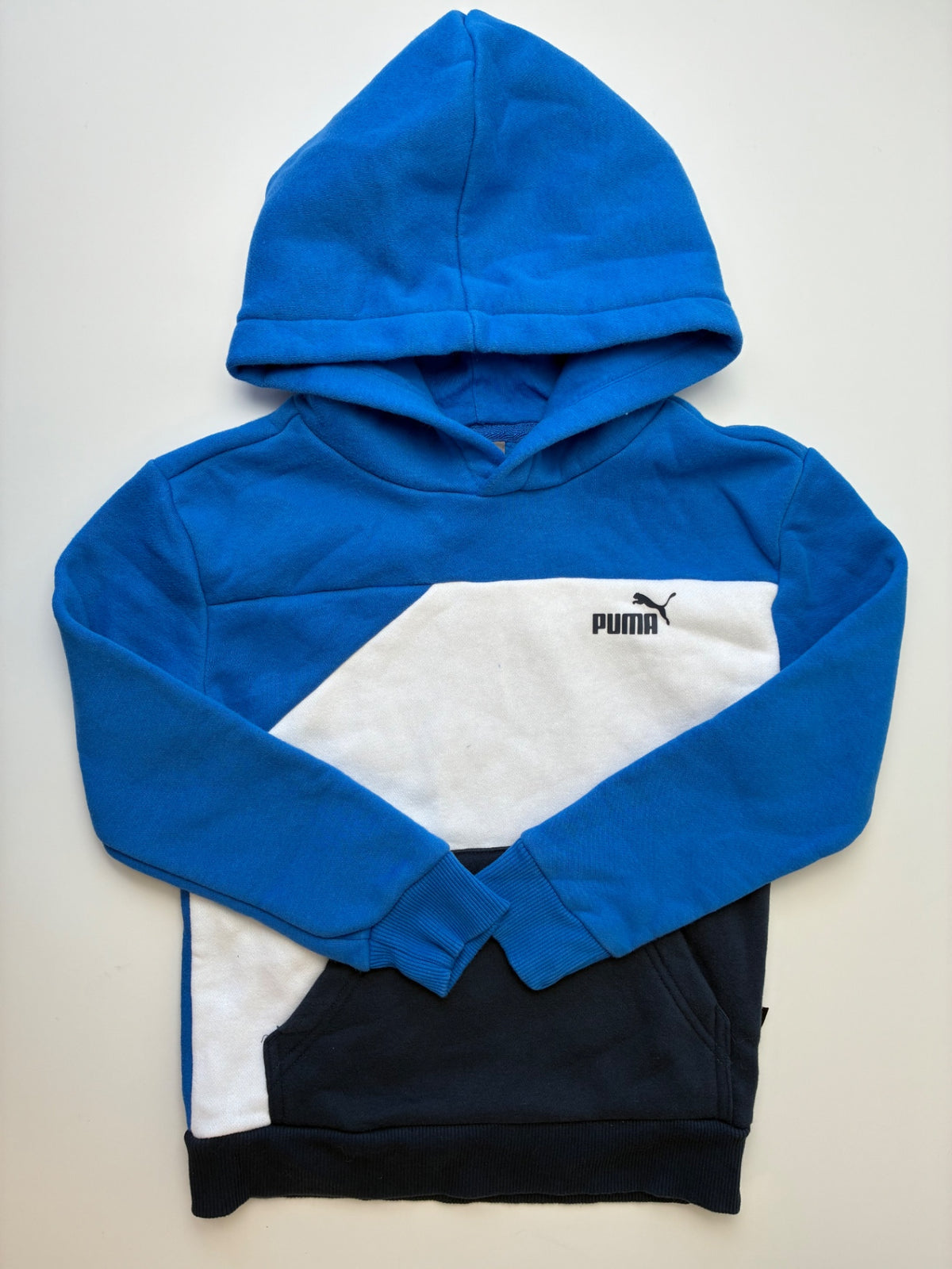 Puma Sweatshirt - Blue Color Block Hoodie | size 5T/6