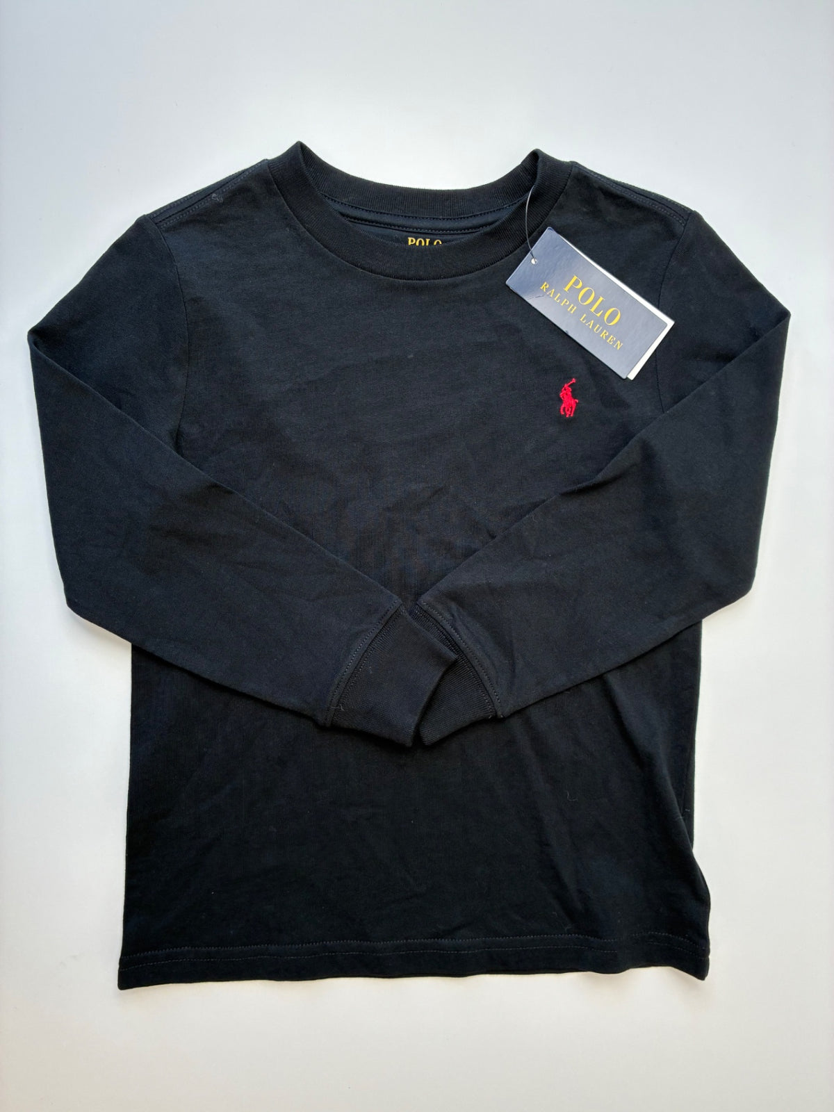 Polo Ralph Lauren Long Sleeve T-Shirt - Black 100% Cotton | size 5T