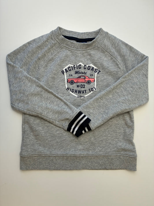 Janie and Jack Sweatshirt - Gray 'Pacific Coast' Crewneck | size 5T