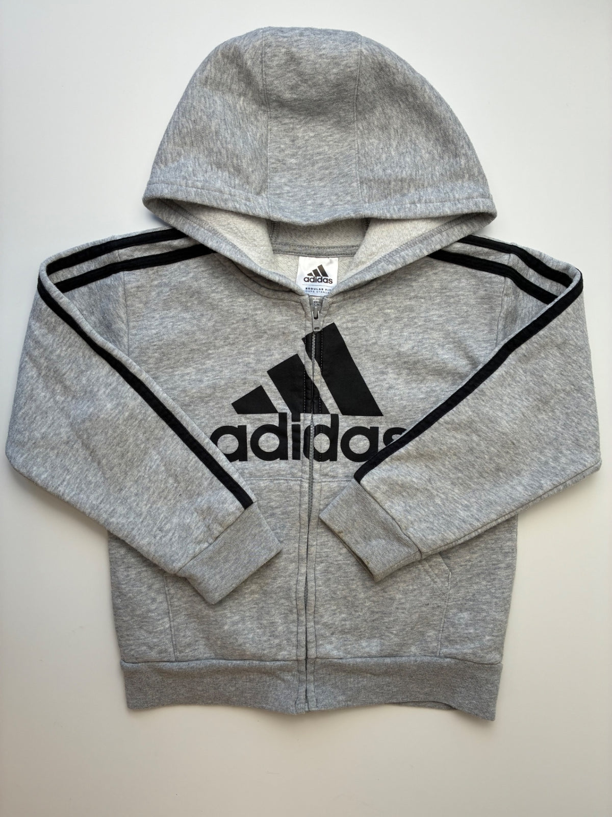 Adidas Sweatshirt - Gray Zip Up Hoodie | size 5T