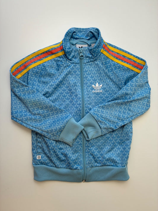 Adidas Sweatshirt - Blue Logo Print Zip Up | size 4T