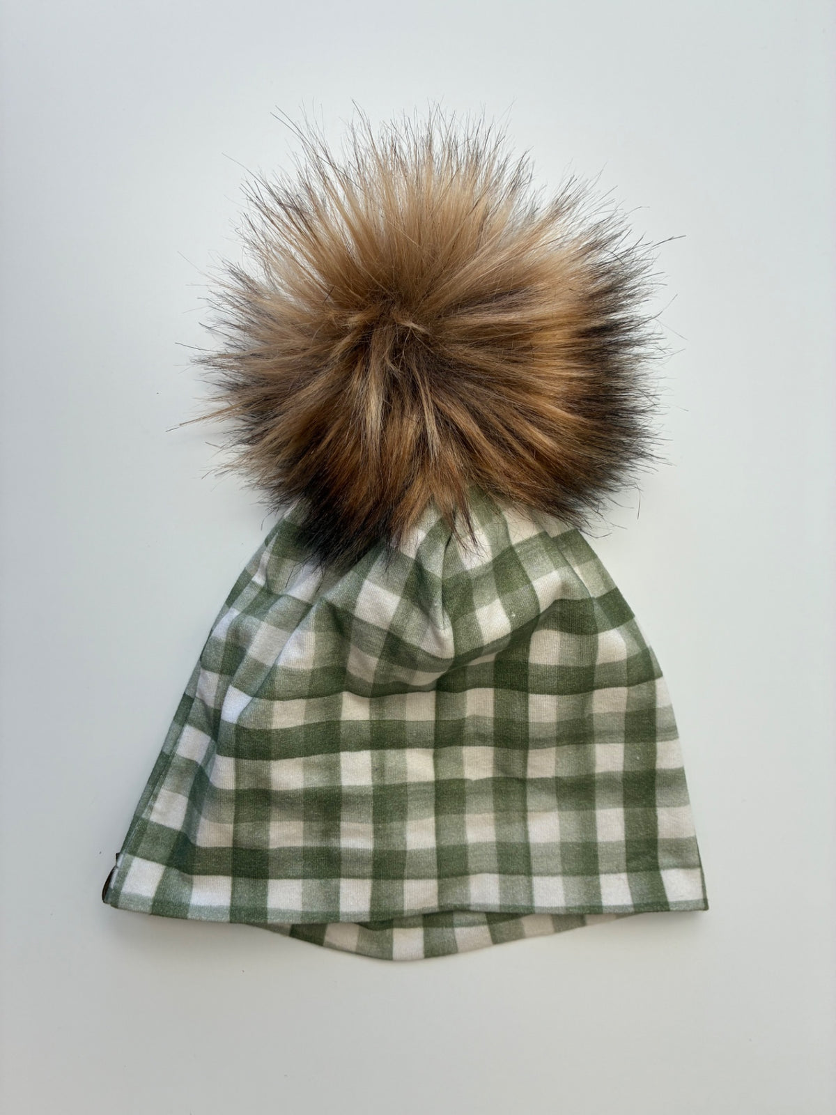 Made by Molly Hat - Green Gingham Beanie | size 2T