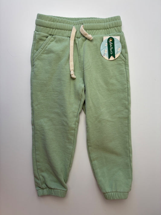 Little Road Co. Sweatpants - Green Classic Track Joggers | size 3T