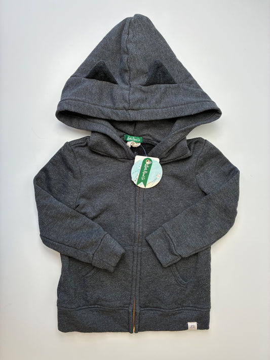 Little Road Co. Sweatshirt - Gray Zip Up Hoodie | size 2T