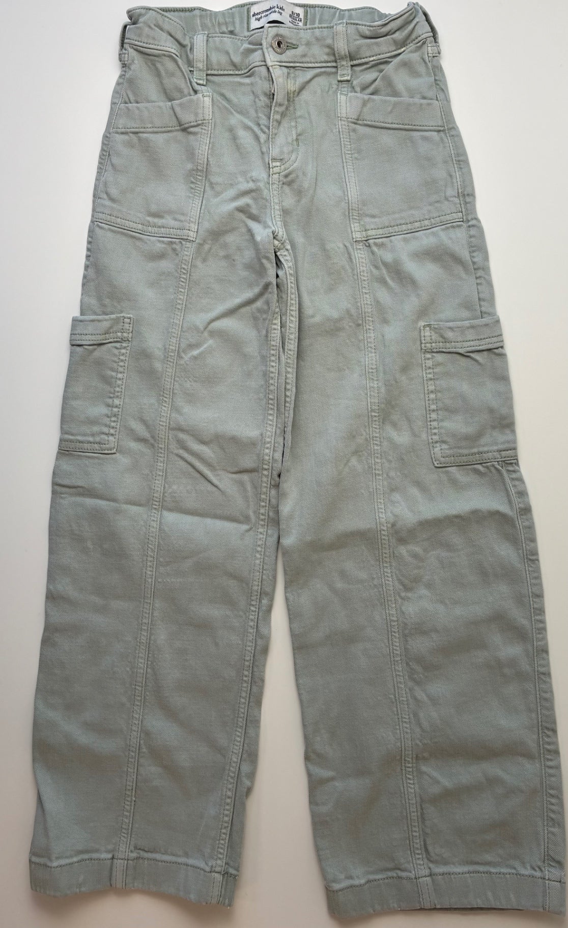 Abercrombie Kids Jeans - Green High Rise Wide Leg | size 9/10