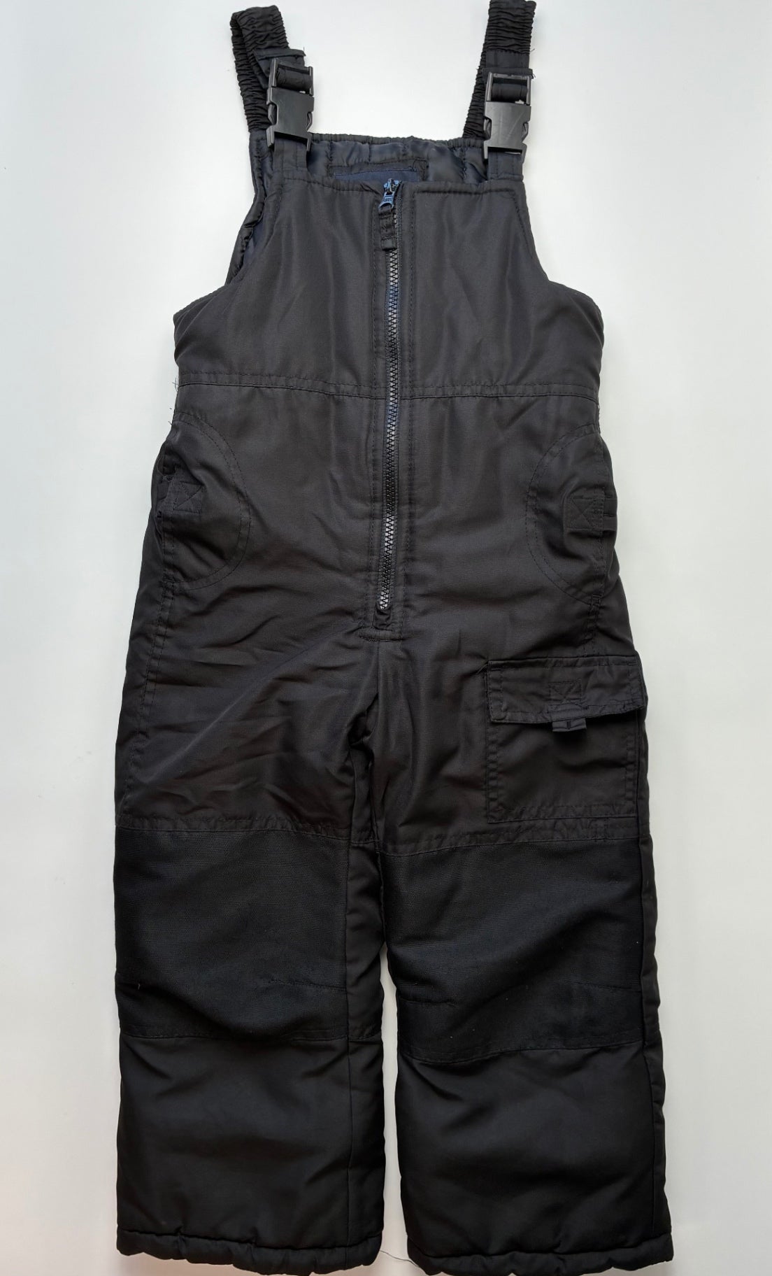 London Fog Snow Pants & Suits - Black Classic Heavyweight Snow Bibs | size 4T