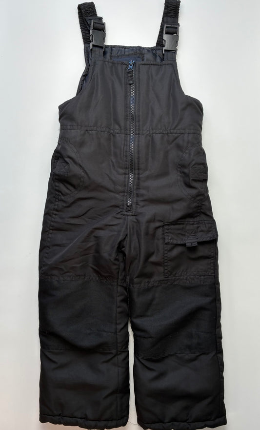 London Fog Snow Pants & Suits - Black Classic Heavyweight Snow Bibs | size 4T