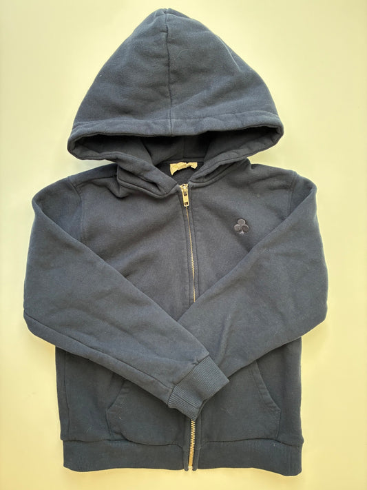 Petit Sezane Sweatshirt - Navy Blue Zip Up Hoodie | size 10
