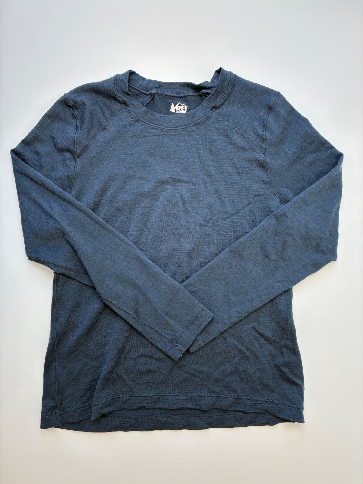 REI Long Sleeve T-Shirt - Navy Blue 100% Merino Wool | size 6/7