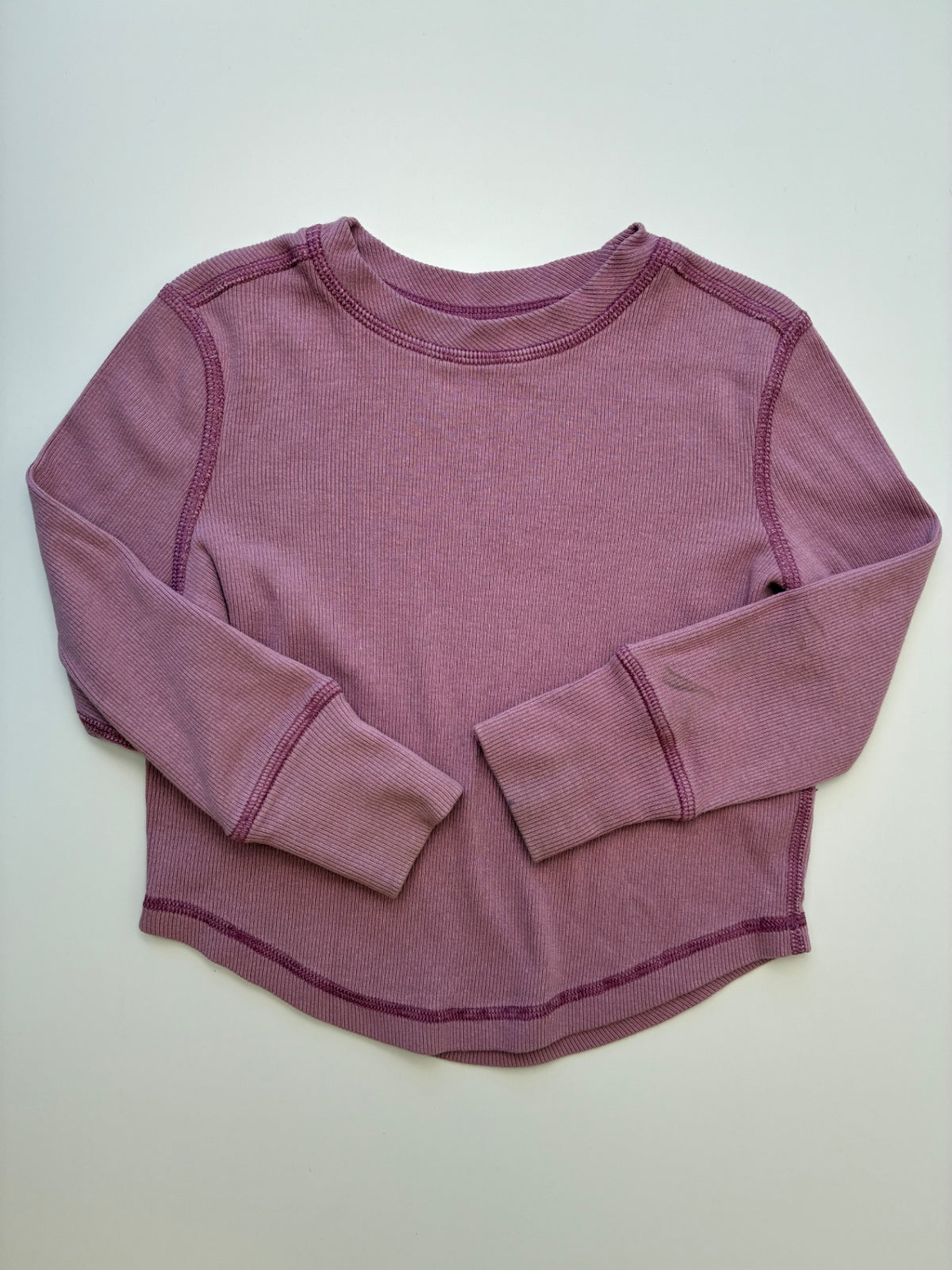 Hanna Andersson Long Sleeve T-Shirt - Purple Ribbed | size 3T