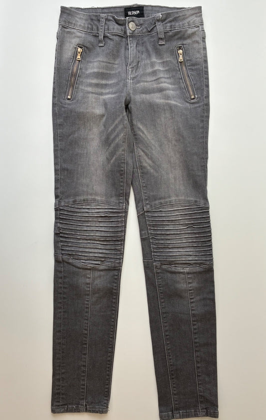 Hudson Jeans - Gray Pleated Knees Skinny | size 12